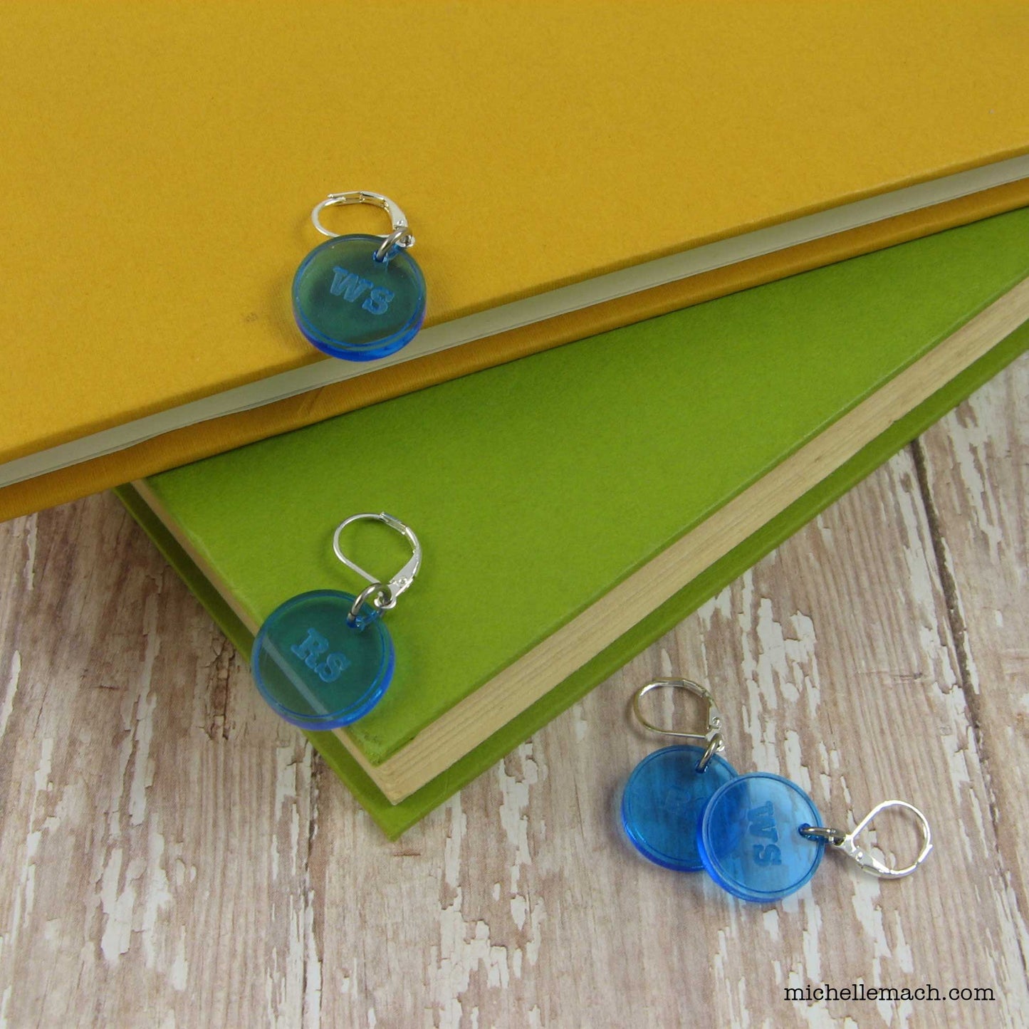 WS and RS Stitch Markers (Set of 4)