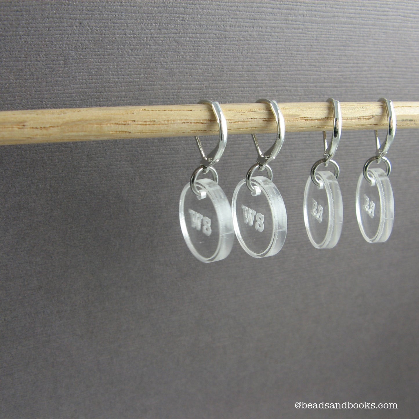 WS and RS Stitch Markers (Set of 4)