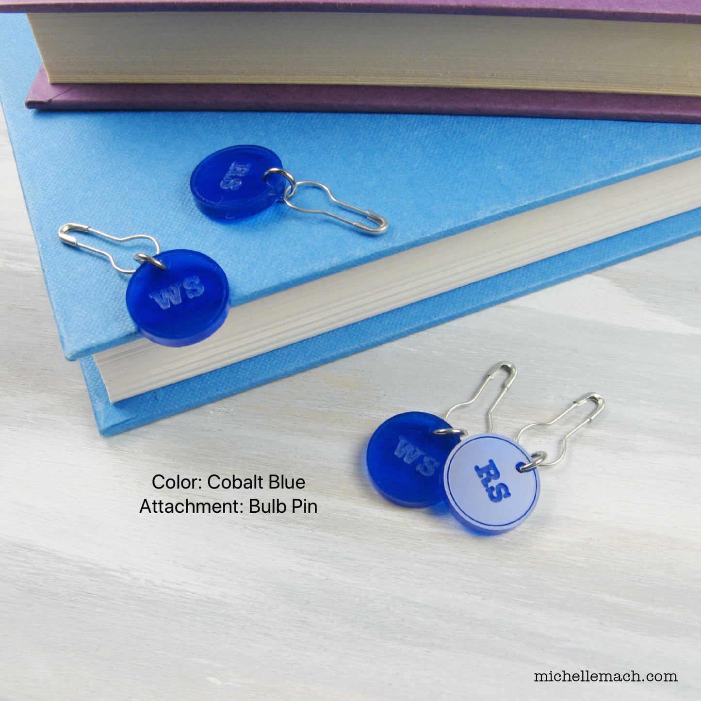 WS and RS Stitch Markers (Set of 4)