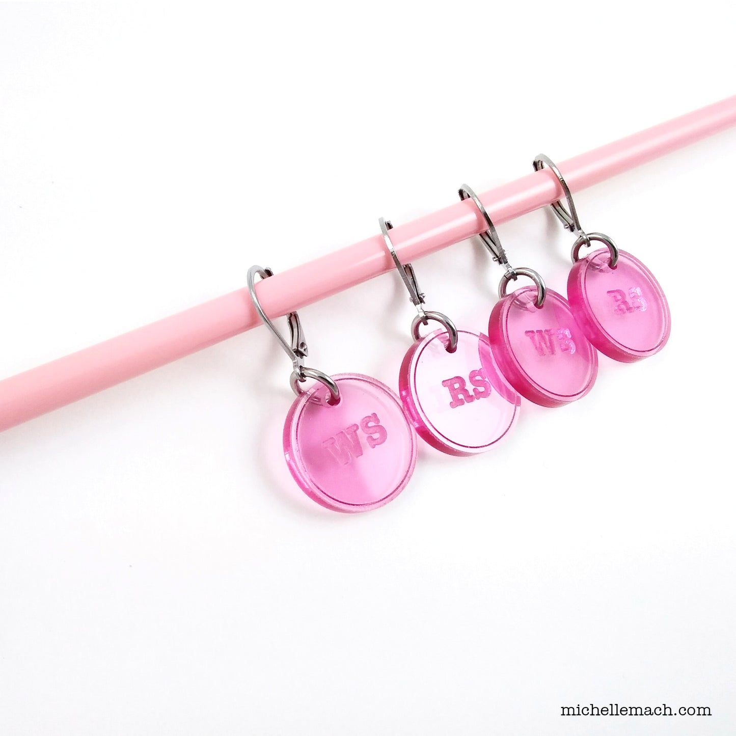 WS and RS Stitch Markers (Set of 4)