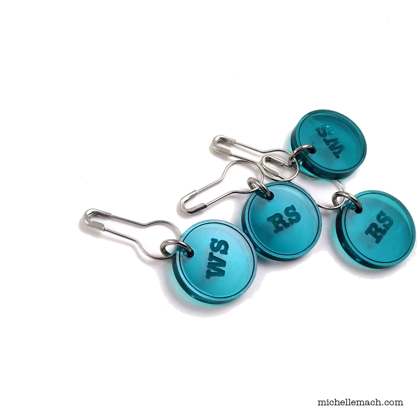 WS and RS Stitch Markers (Set of 4)