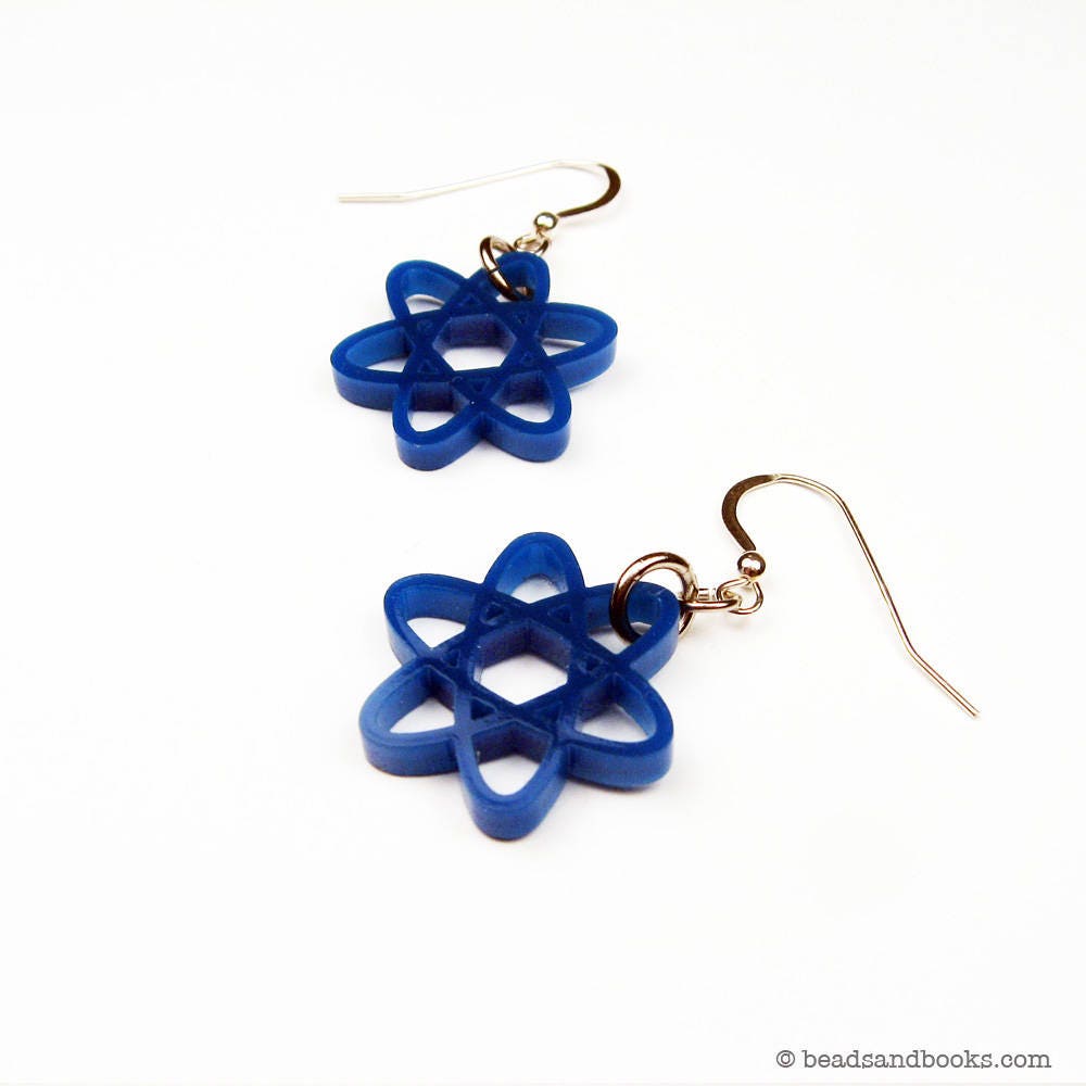 Colorful Atom Earrings