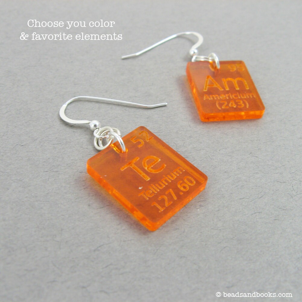 Periodic Table Element Earrings