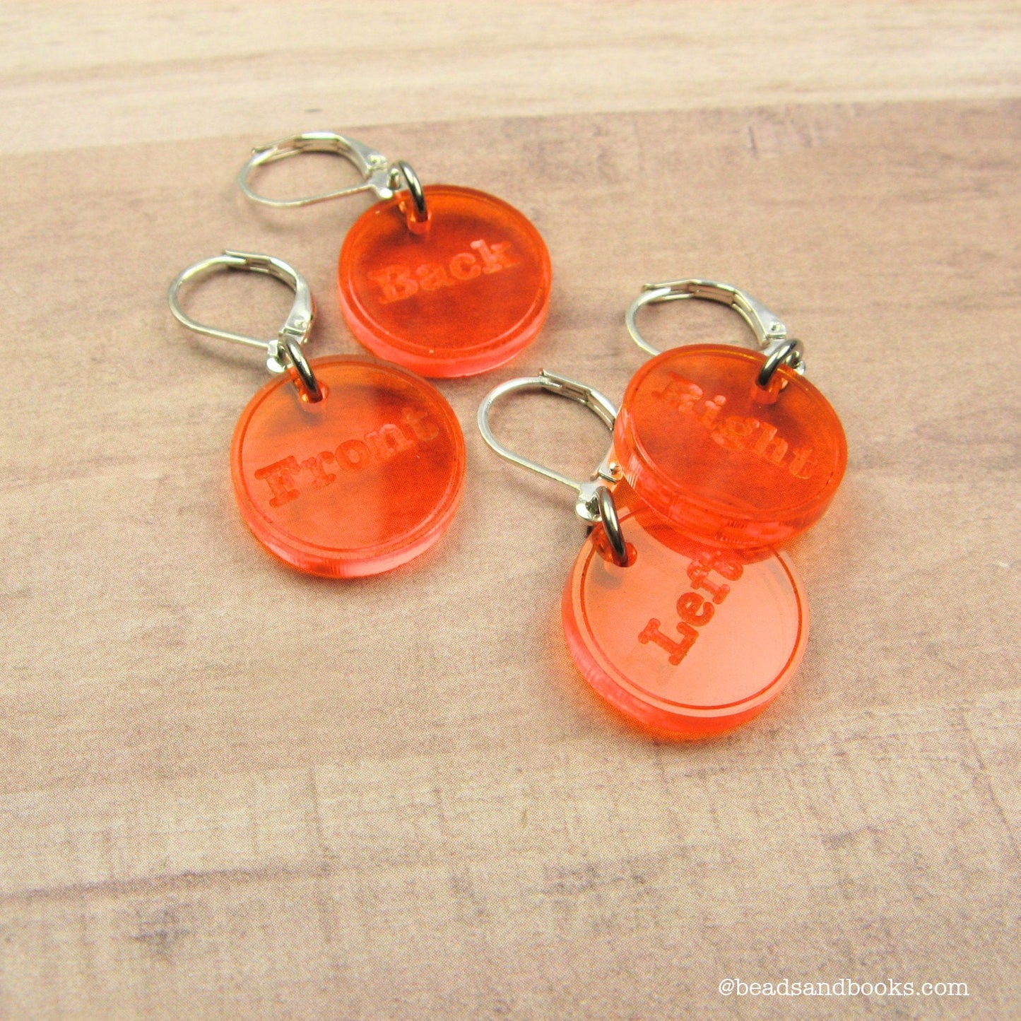 Back, Front, Left, Right Placeholder Markers (Set of 4)