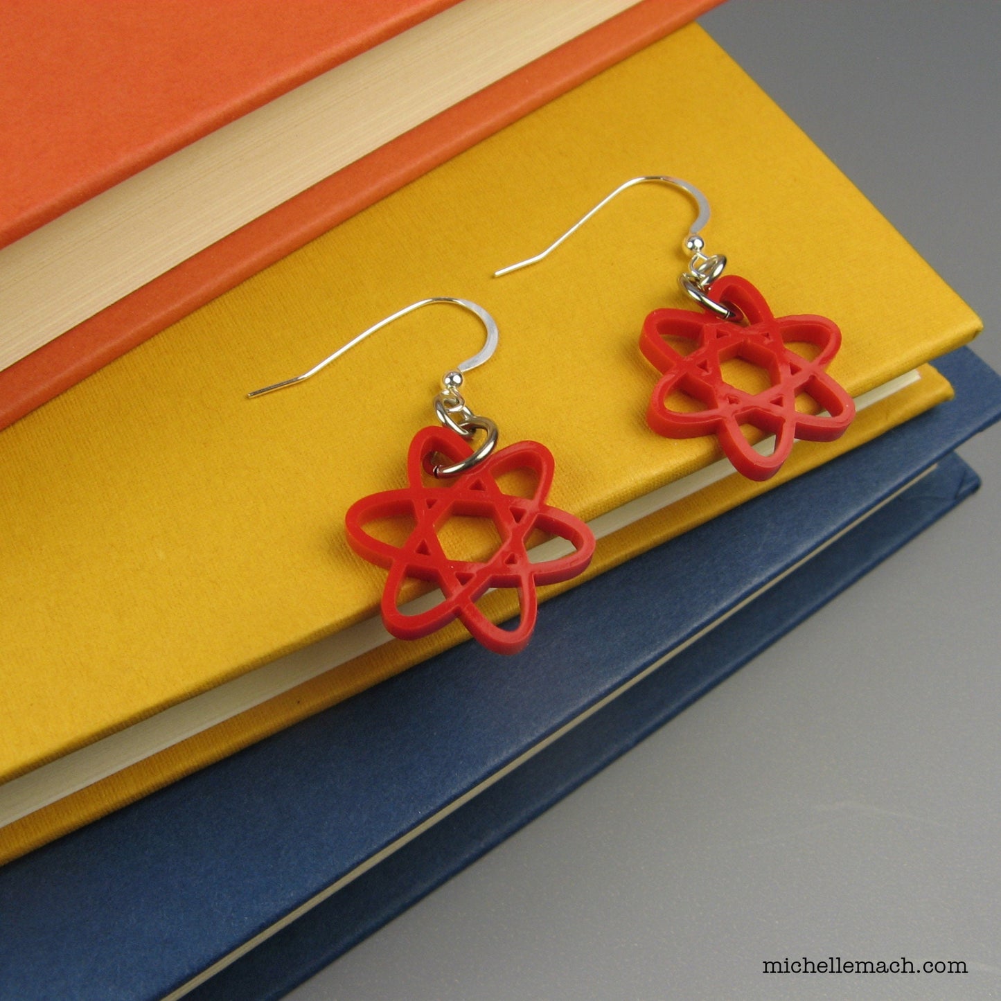 Colorful Atom Earrings