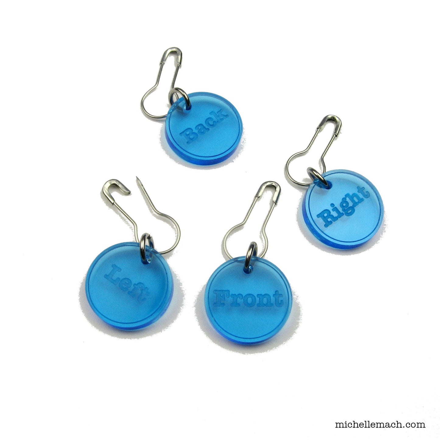 Back, Front, Left, Right Placeholder Markers (Set of 4)