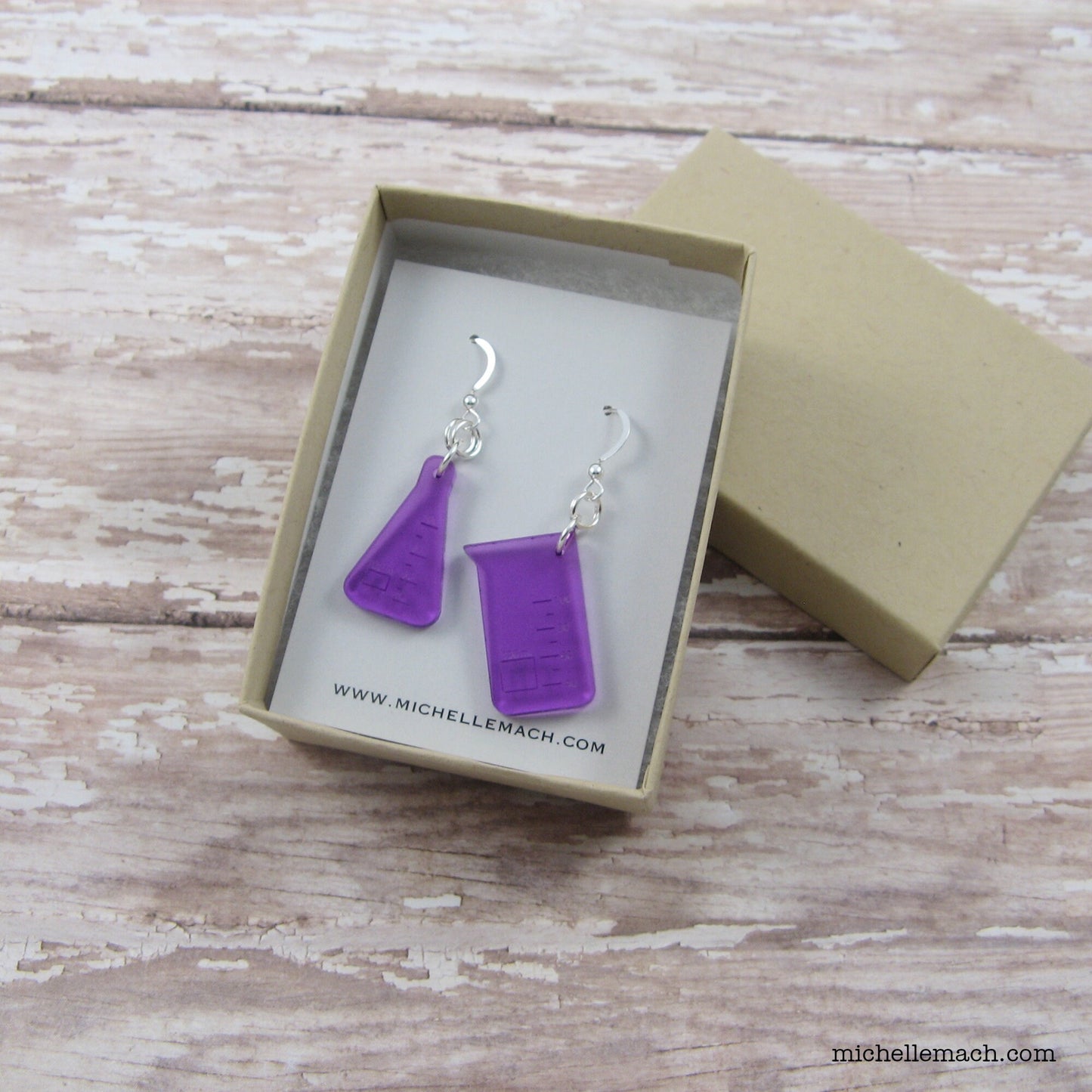 Beaker and Flask Earrings