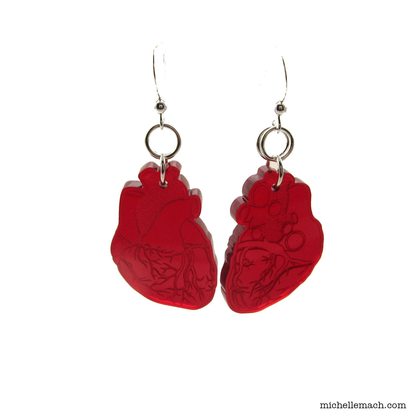 Anatomical Heart Earrings