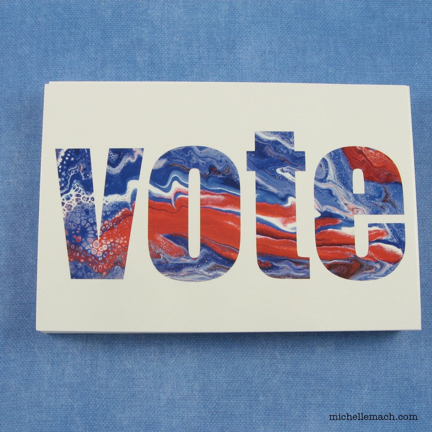 Vote Postcards in Red, White, and Blue (Set of 50)
