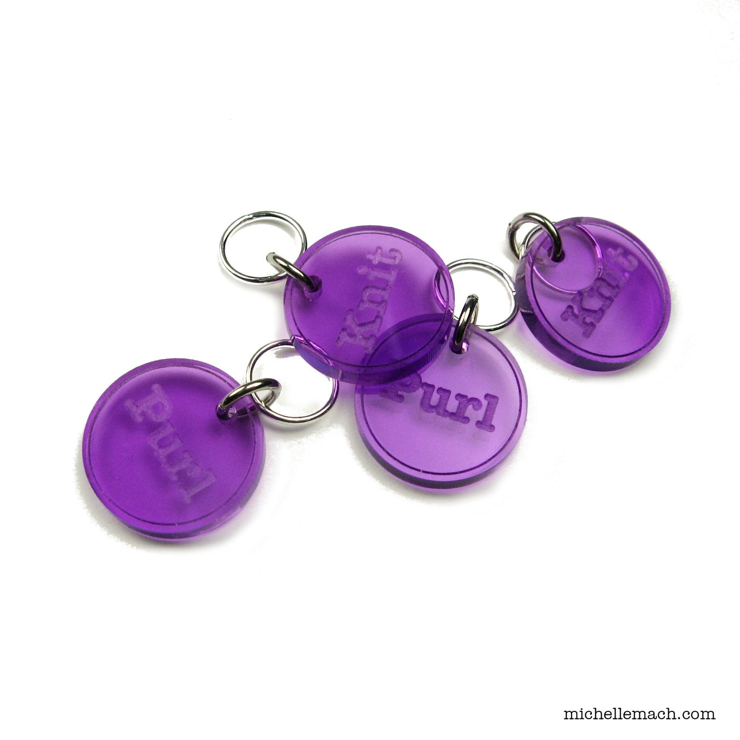 Knit and Purl Stitch Markers (Set of 4)