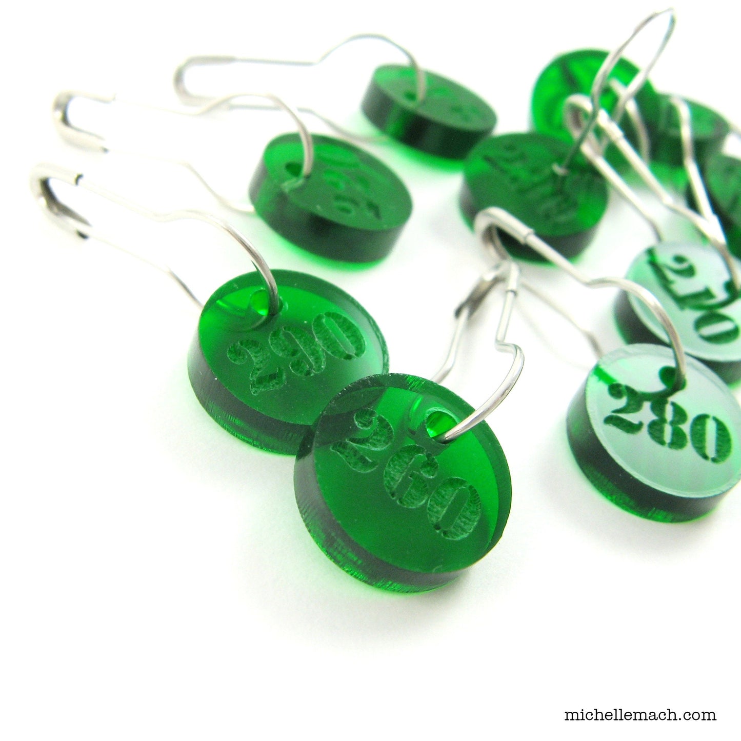 210-300 Number Stitch Markers (Set of 10)