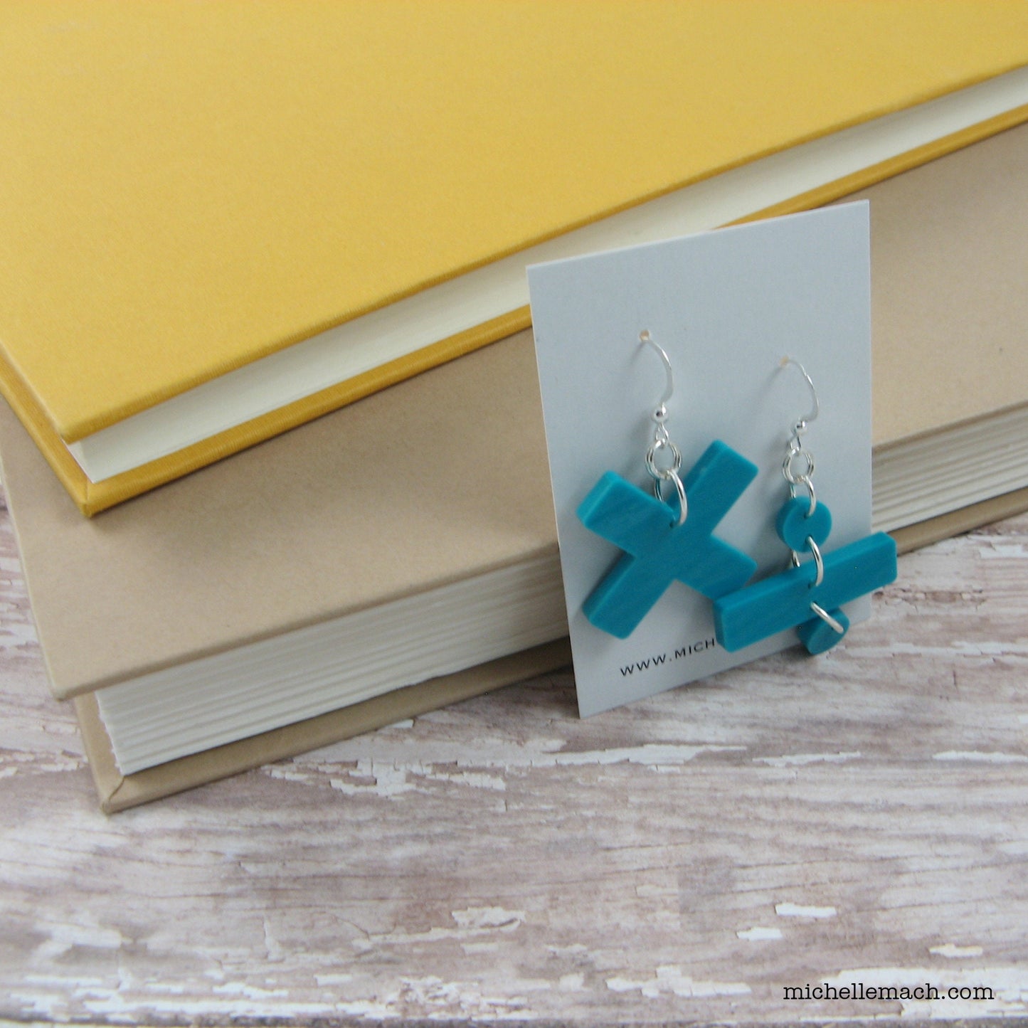 Math Symbol Earrings - Multiply, Divide, Add, Subtract