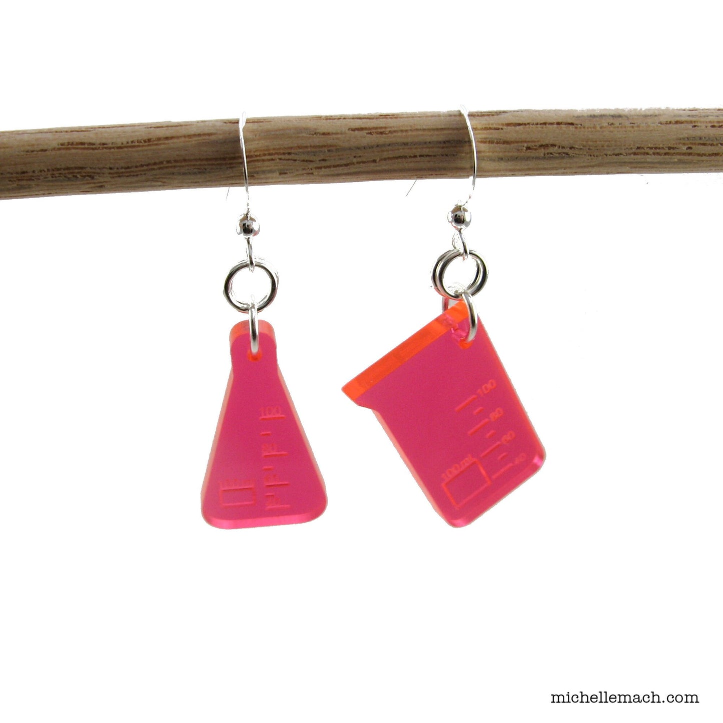 Beaker and Flask Earrings