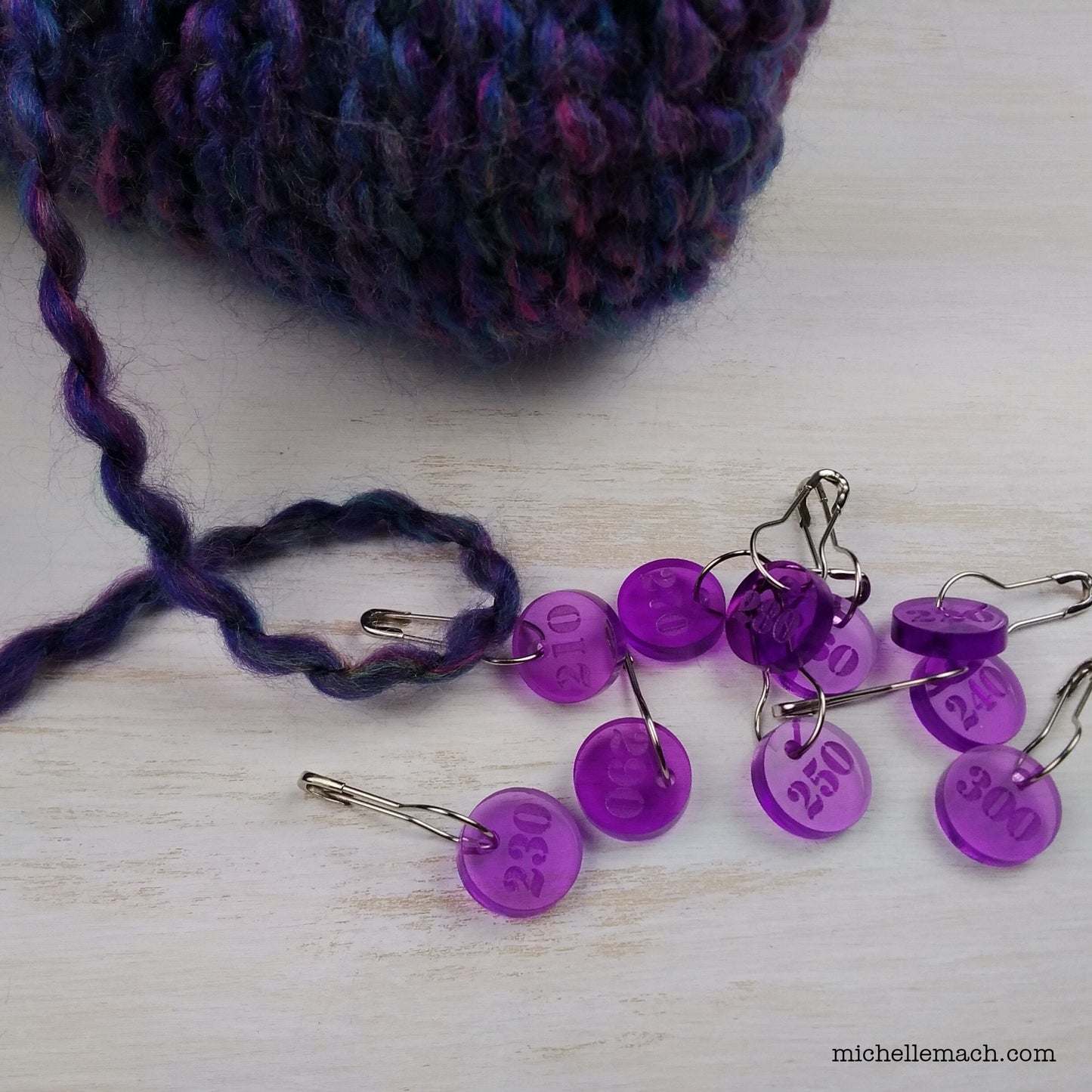 210-300 Number Stitch Markers (Set of 10)