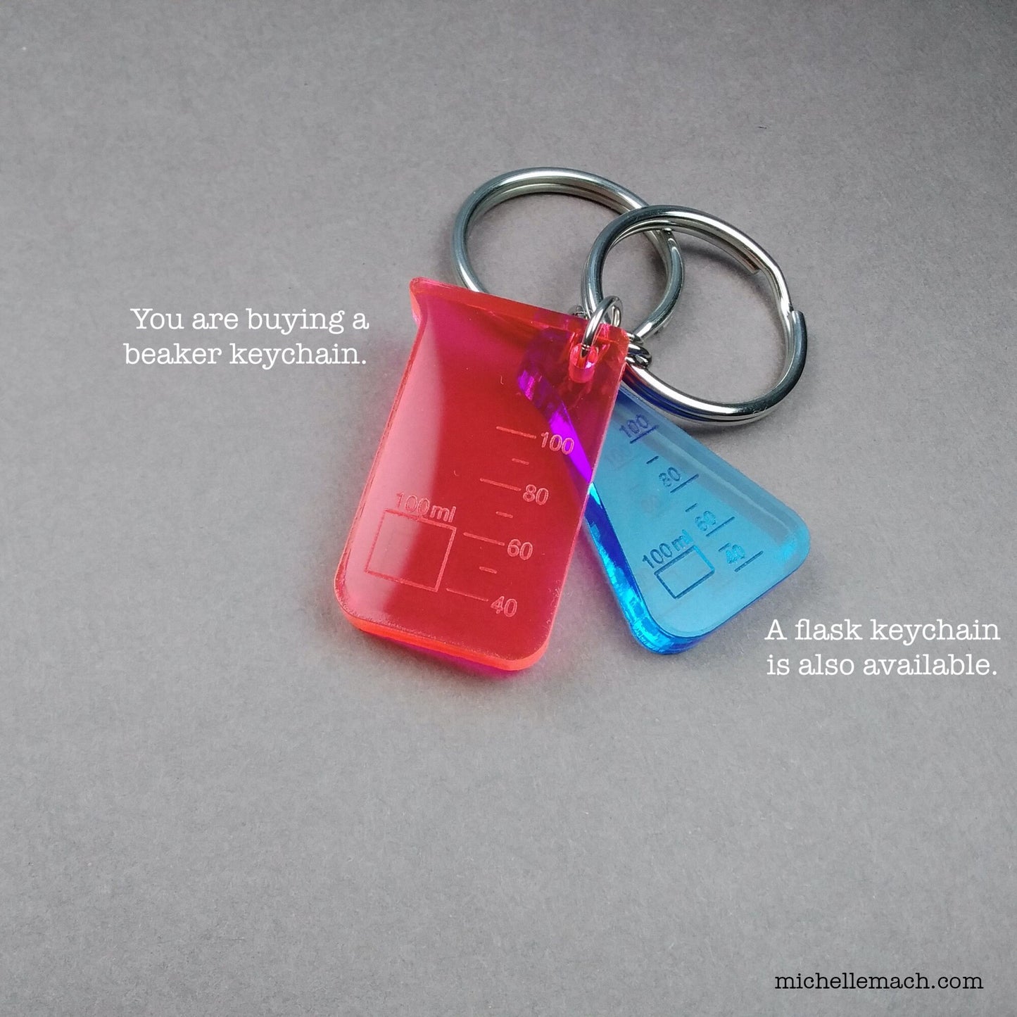 Beaker Keychain for Scientist