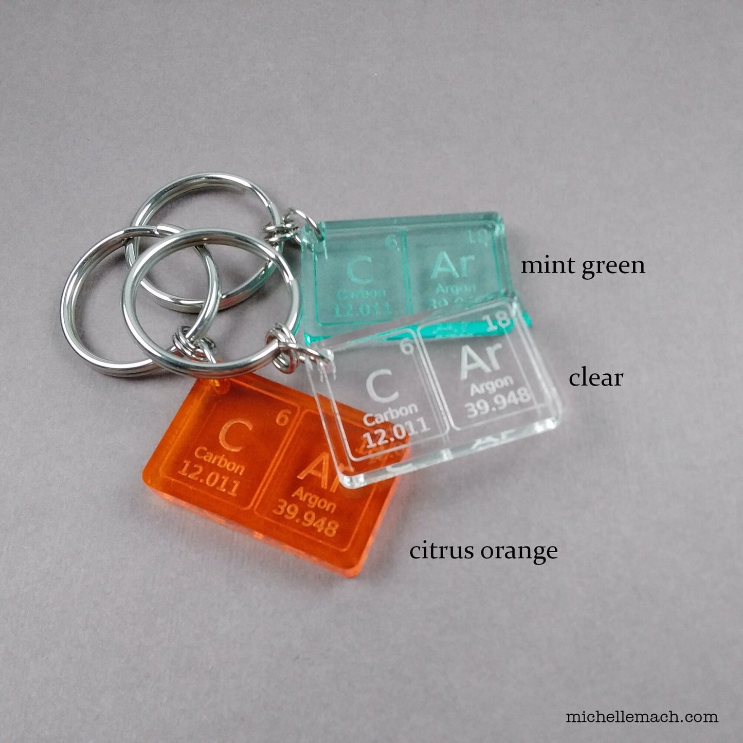 Custom Double Element Keychain