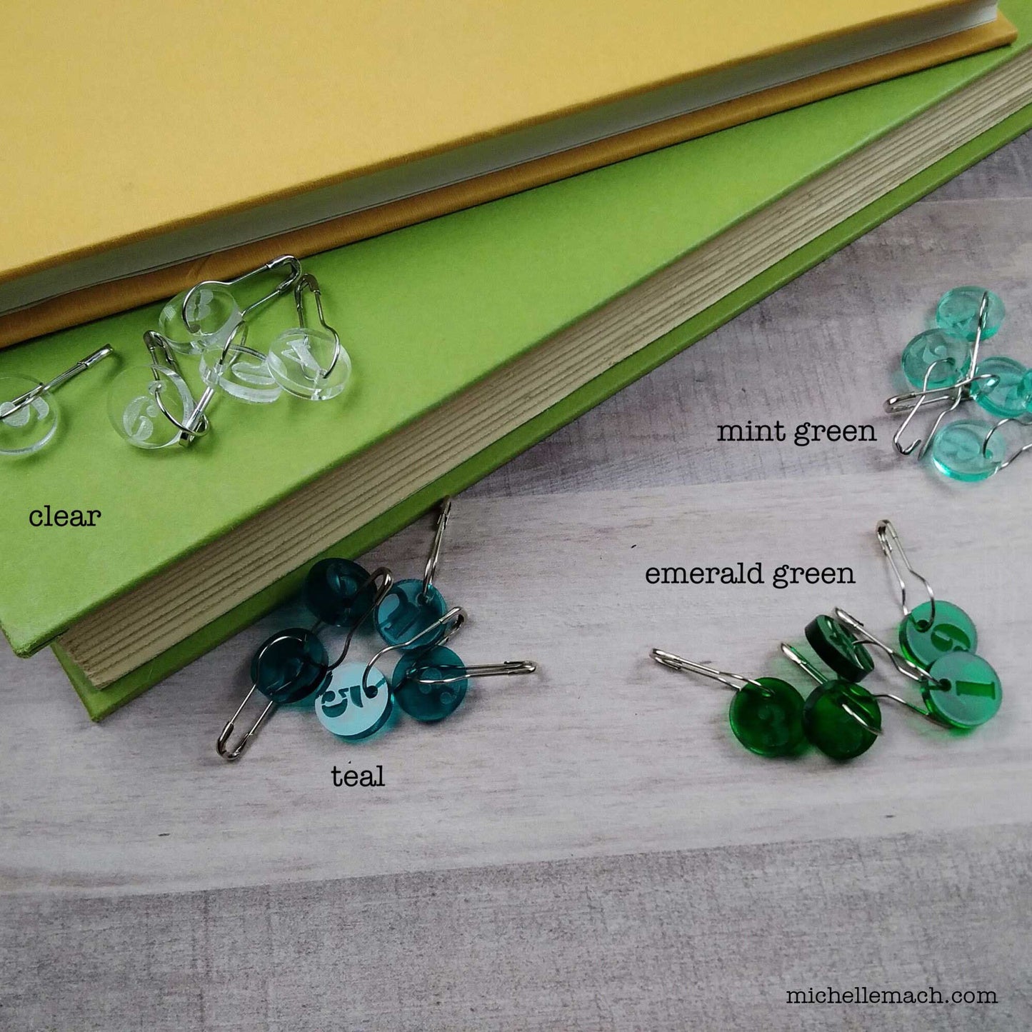 0-9 Number Stitch Markers (Set of 10)