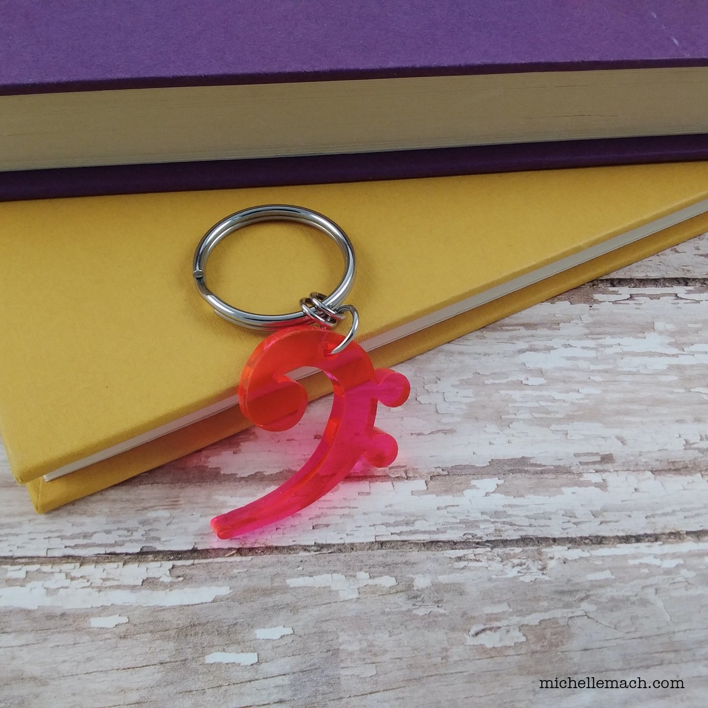 Treble Clef and Bass Clef Keychains