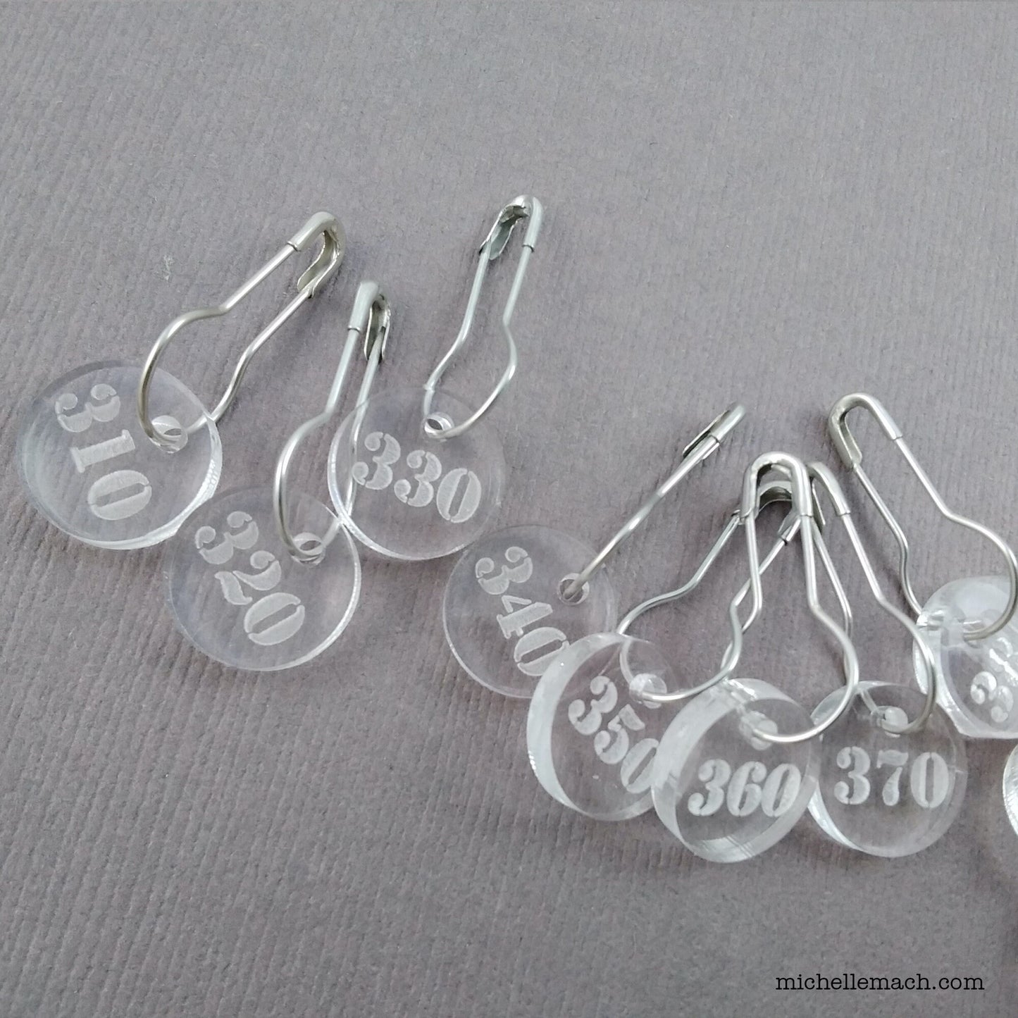 310-400 Number Stitch Markers (Set of 10)