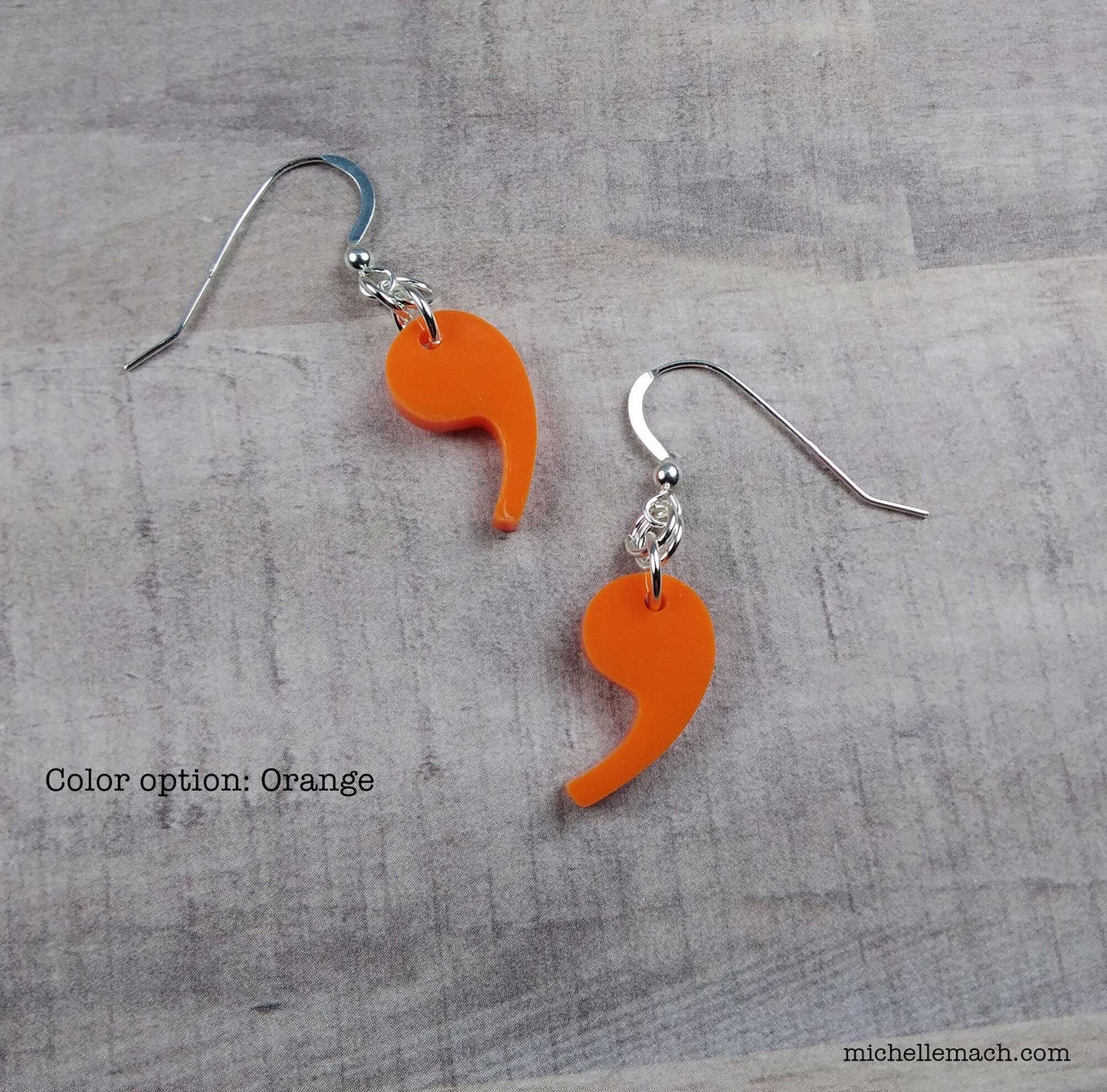 Comma or Single Quote Earrings