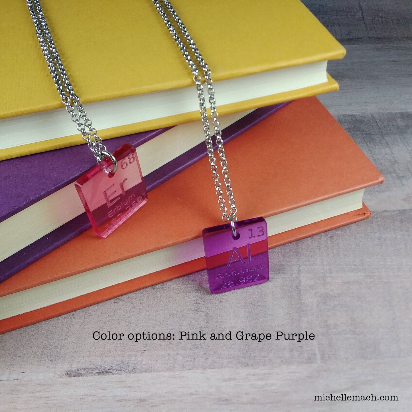 Periodic Table Element Necklace for Scientist