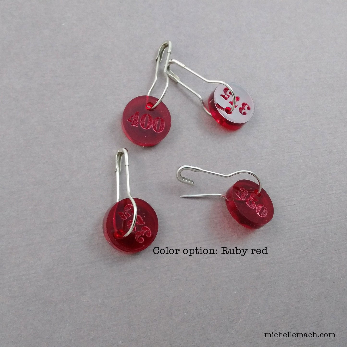 325-400 Number Stitch Markers (Set of 4)