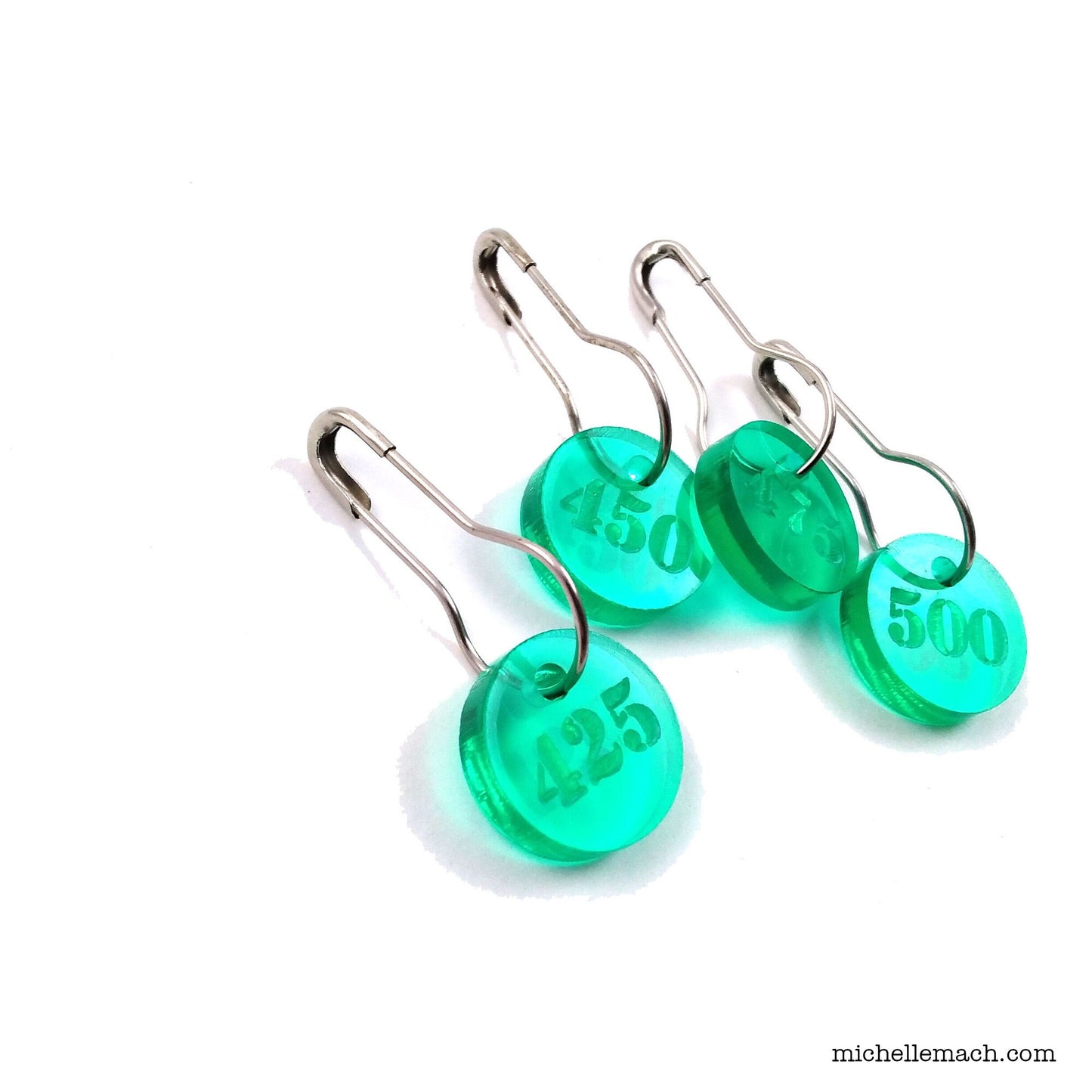 425-500 Number Stitch Markers (Set of 4)