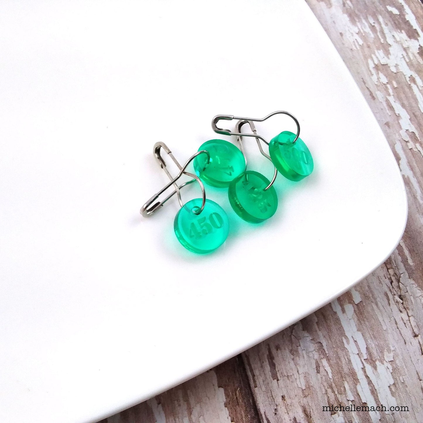 425-500 Number Stitch Markers (Set of 4)