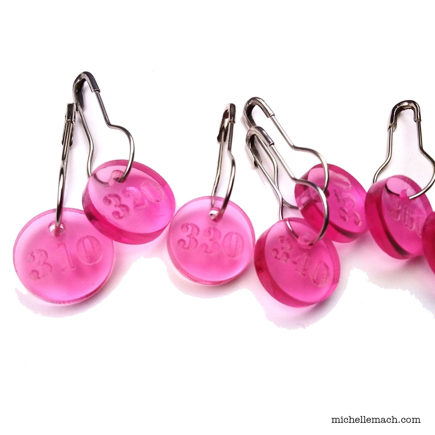310-400 Number Stitch Markers (Set of 10)