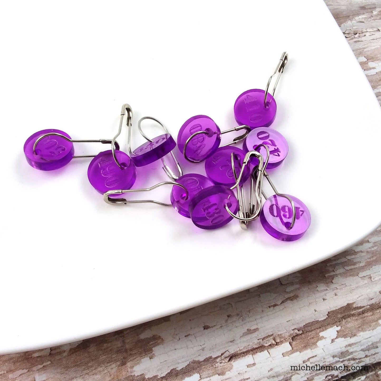 410-500 Number Stitch Markers (Set of 10)