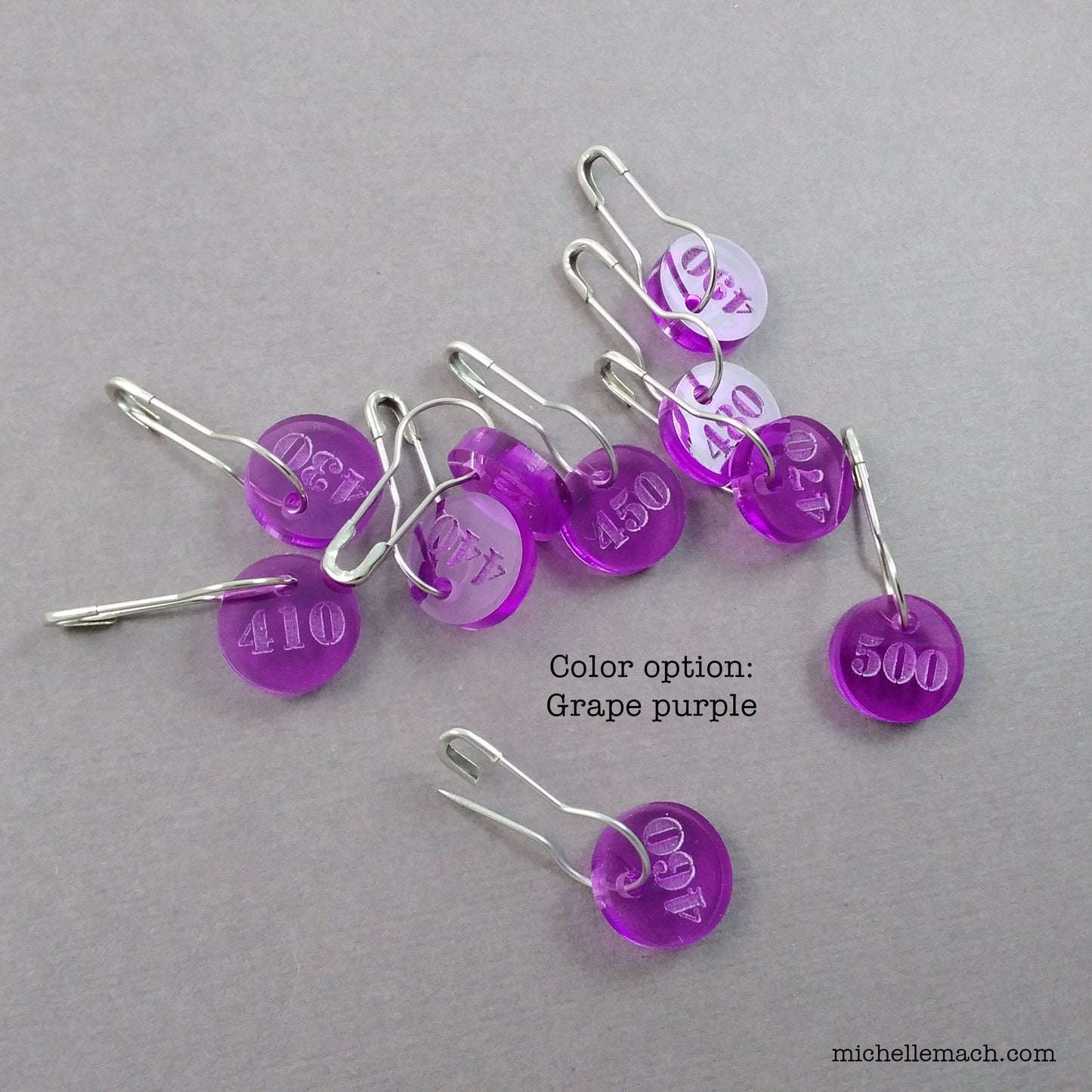 410-500 Number Stitch Markers (Set of 10)