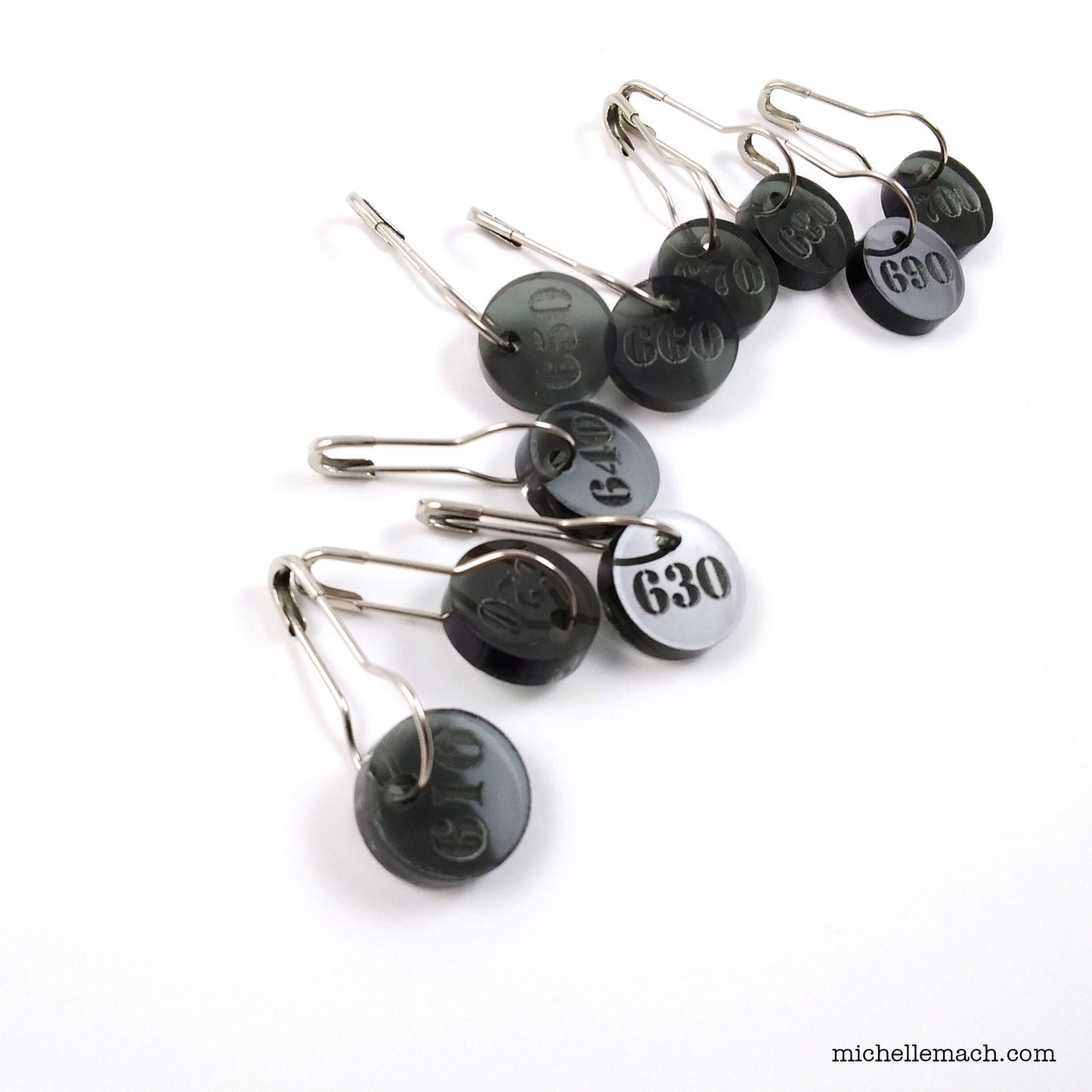 610-700 Number Stitch Markers (Set of 10)