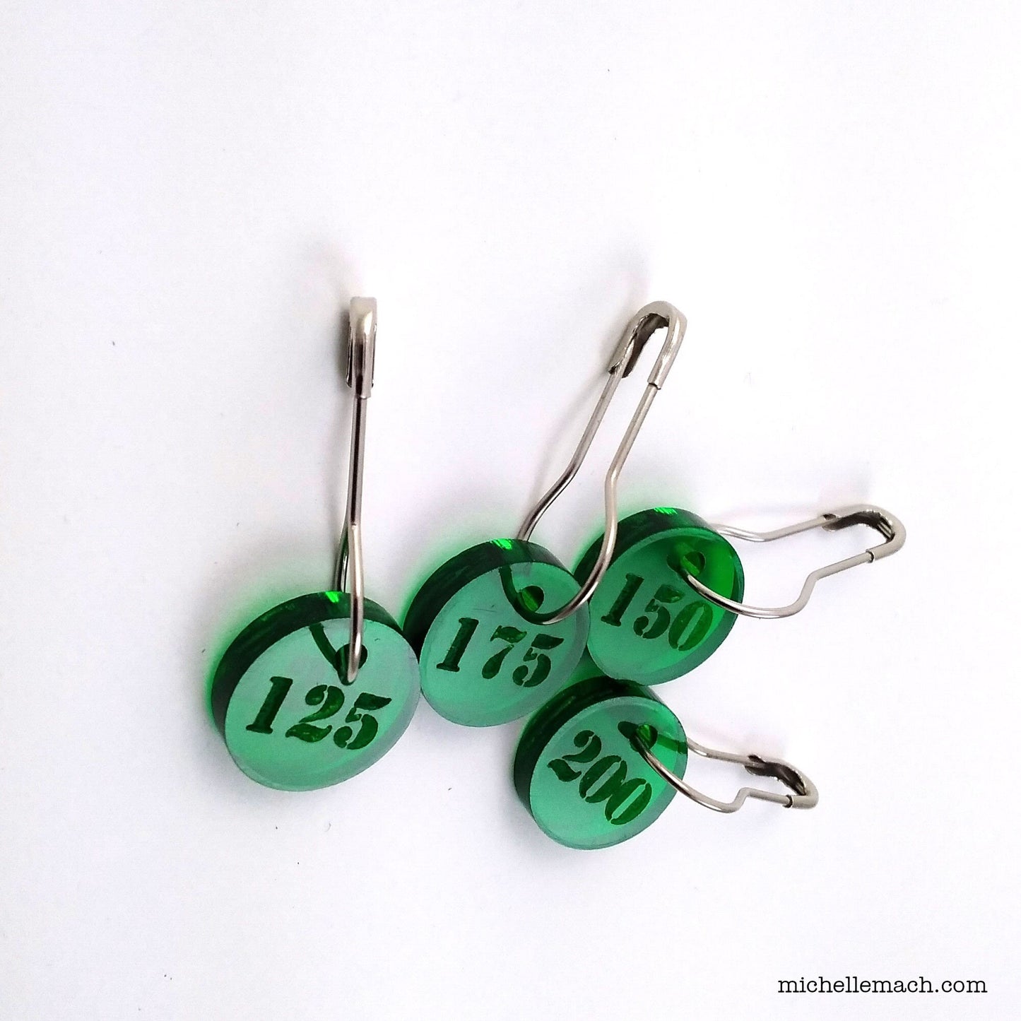 125-200 Number Stitch Markers (Set of 4)
