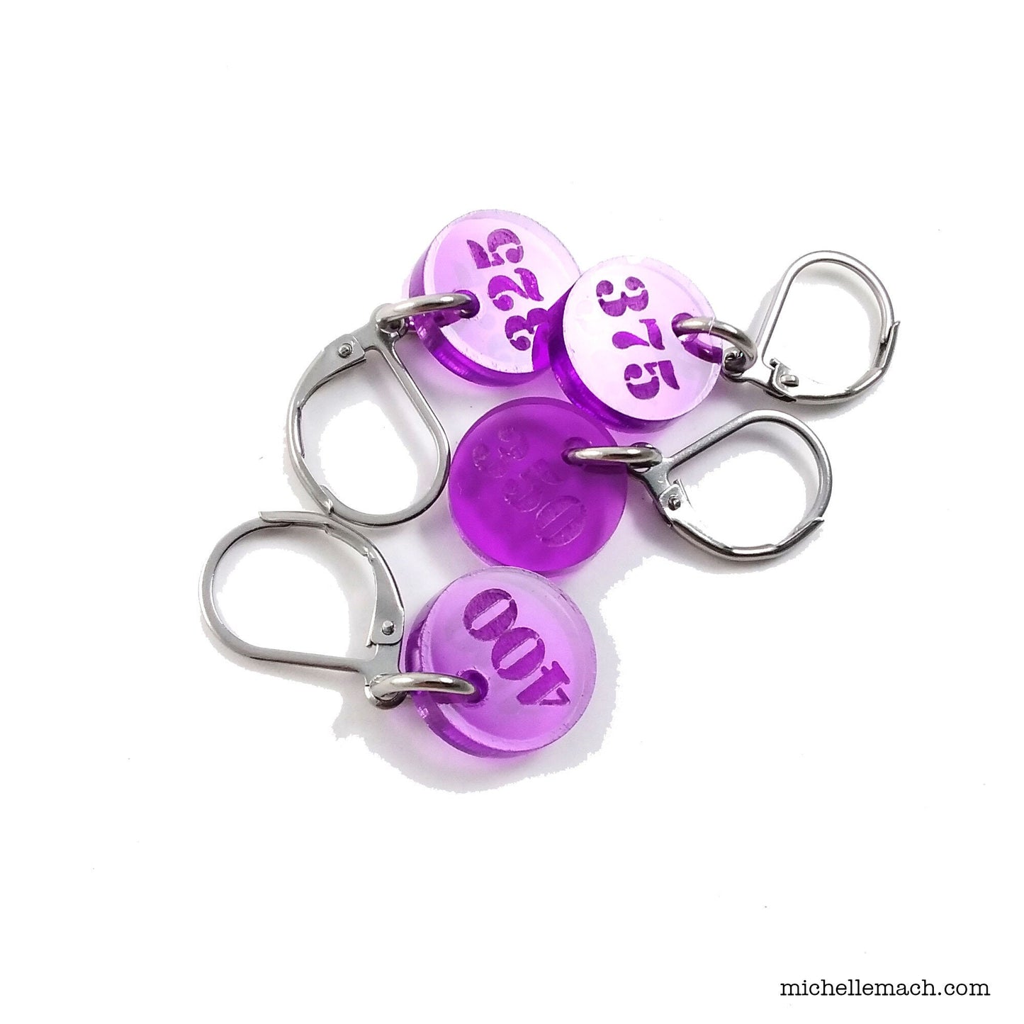 325-400 Number Stitch Markers (Set of 4)