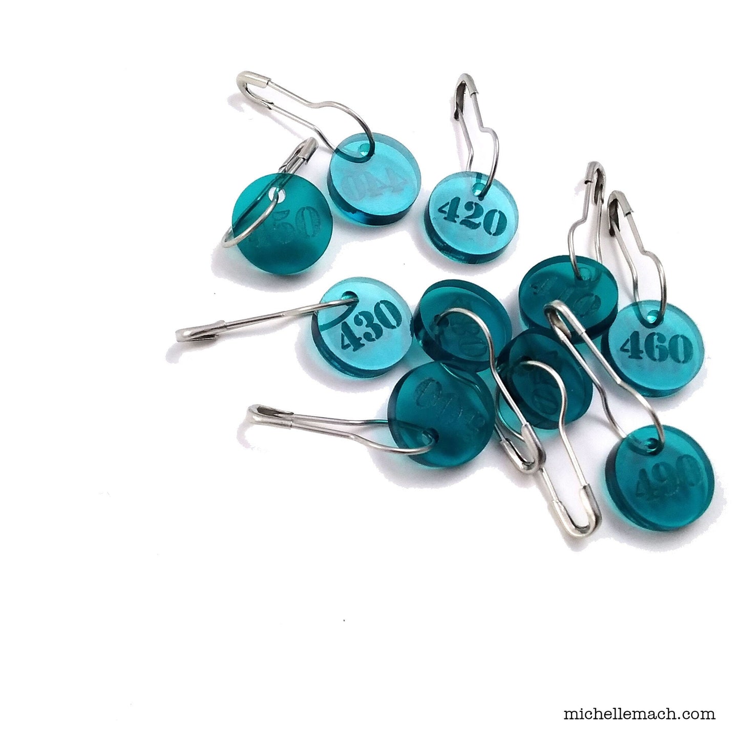 410-500 Number Stitch Markers (Set of 10)