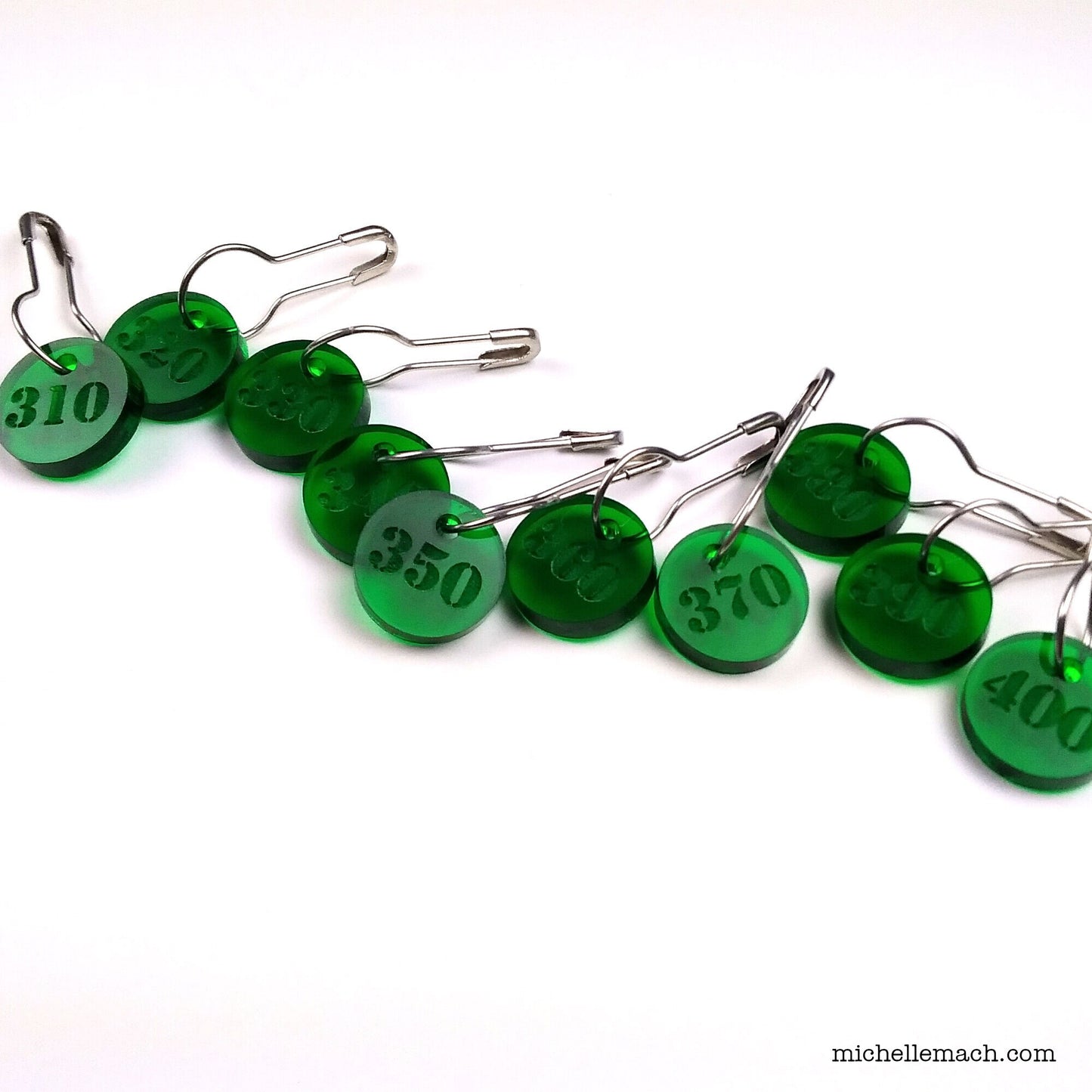 310-400 Number Stitch Markers (Set of 10)
