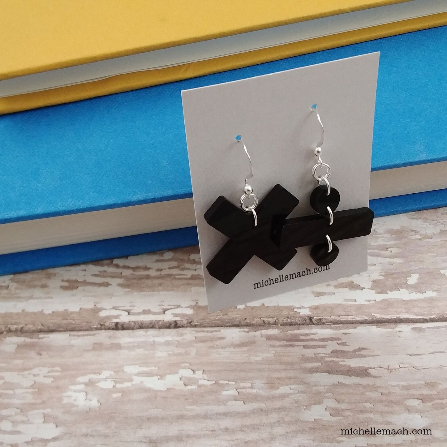 Math Symbol Earrings - Multiply, Divide, Add, Subtract