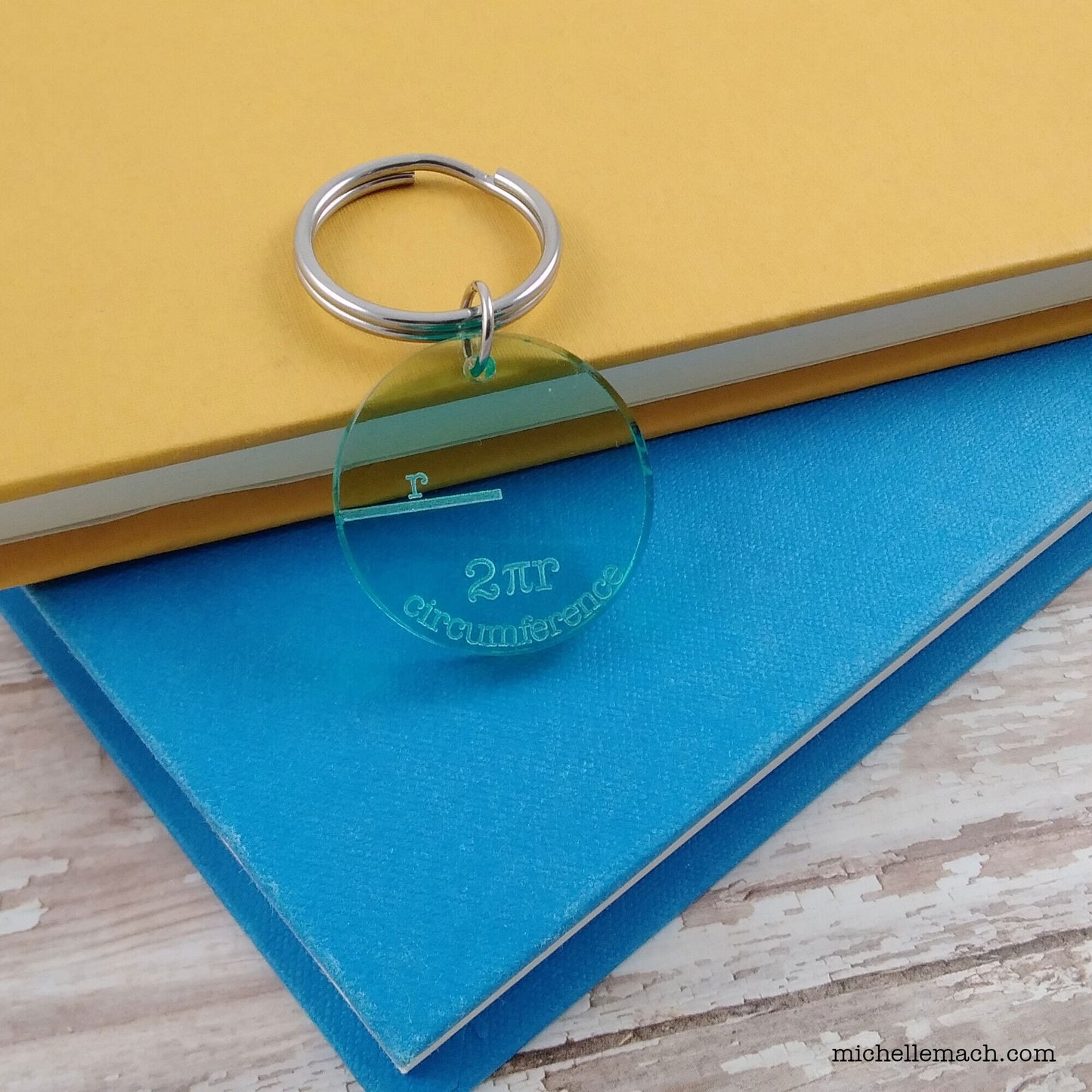 Circle Keychain with Circumference Formula