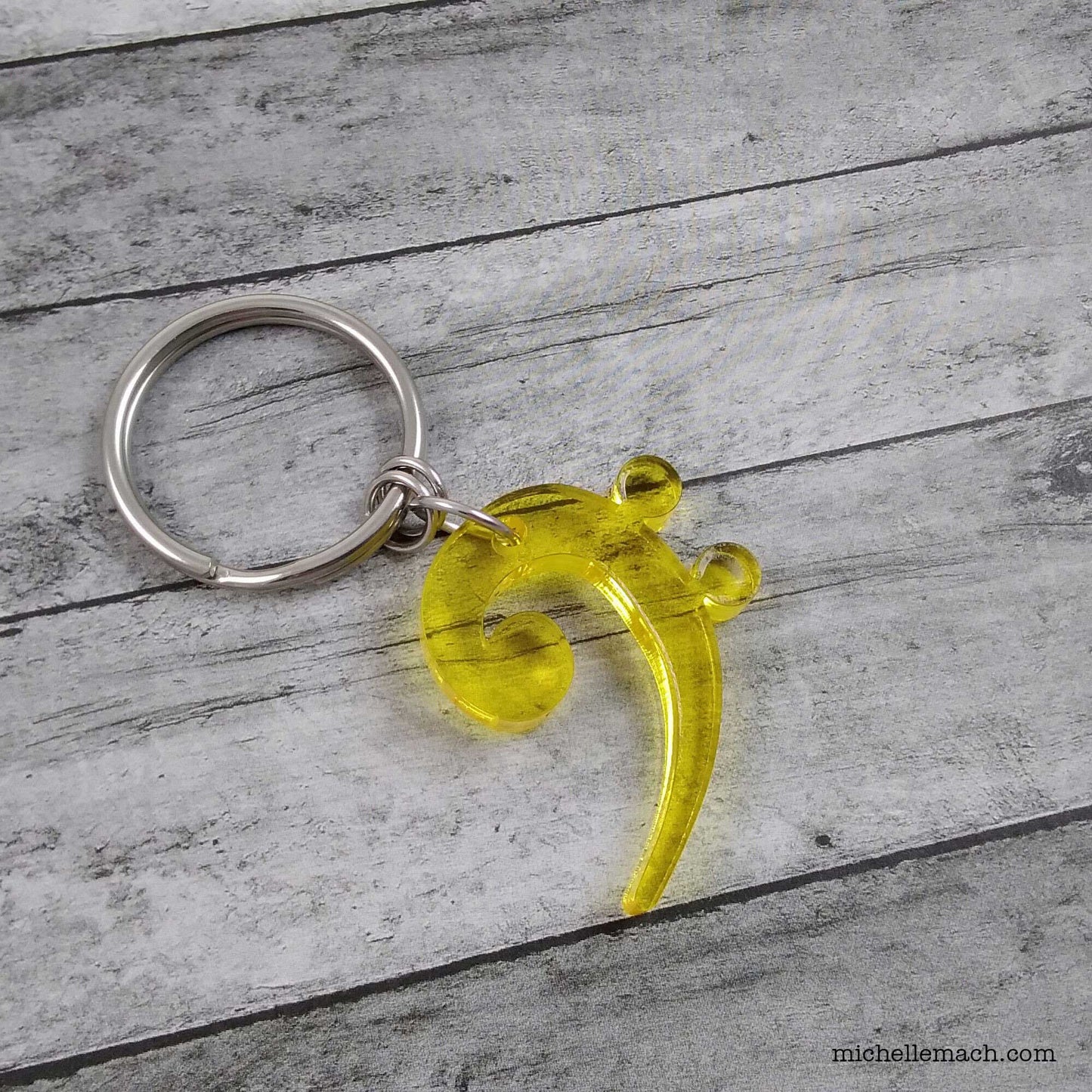 Treble Clef and Bass Clef Keychains