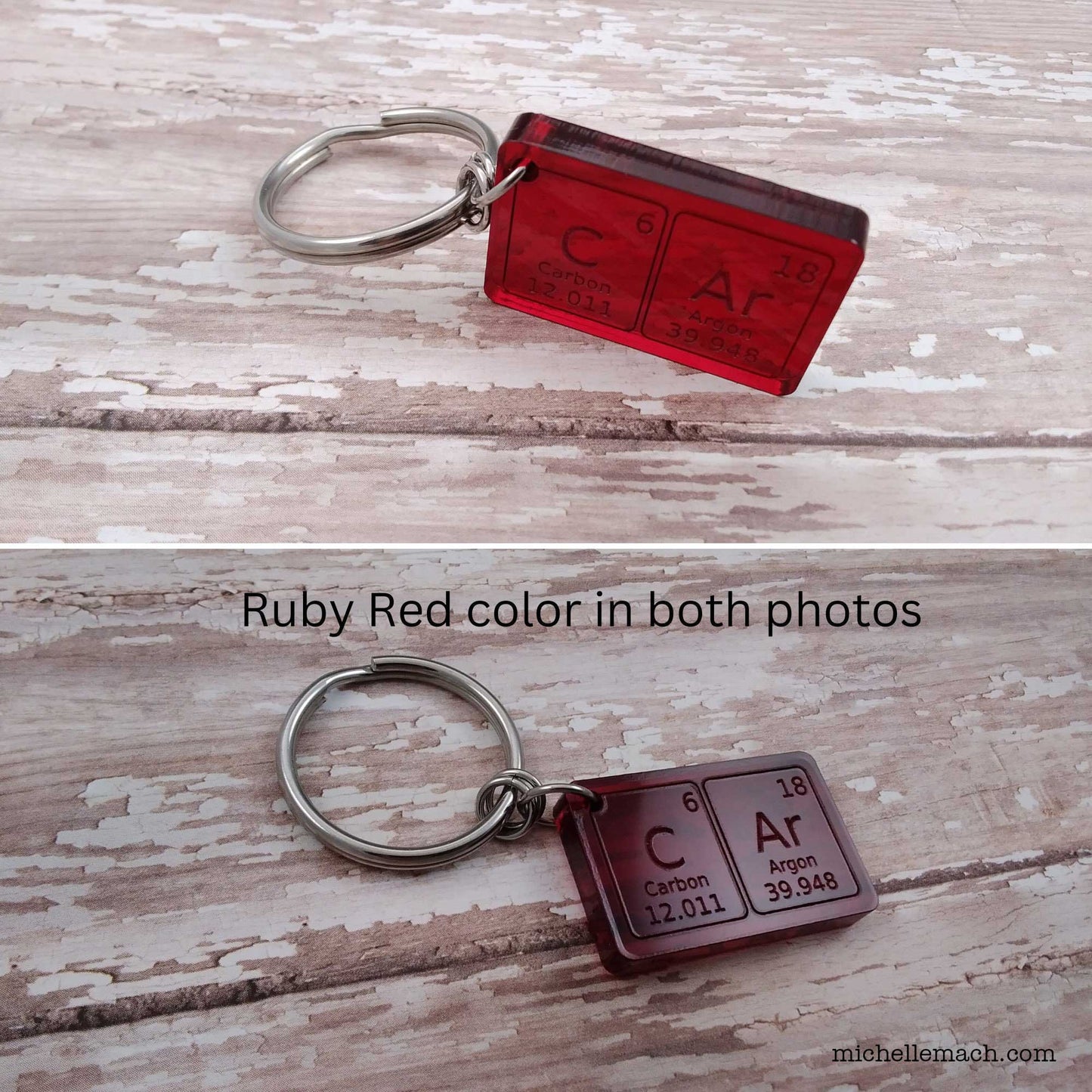 Custom Double Element Keychain
