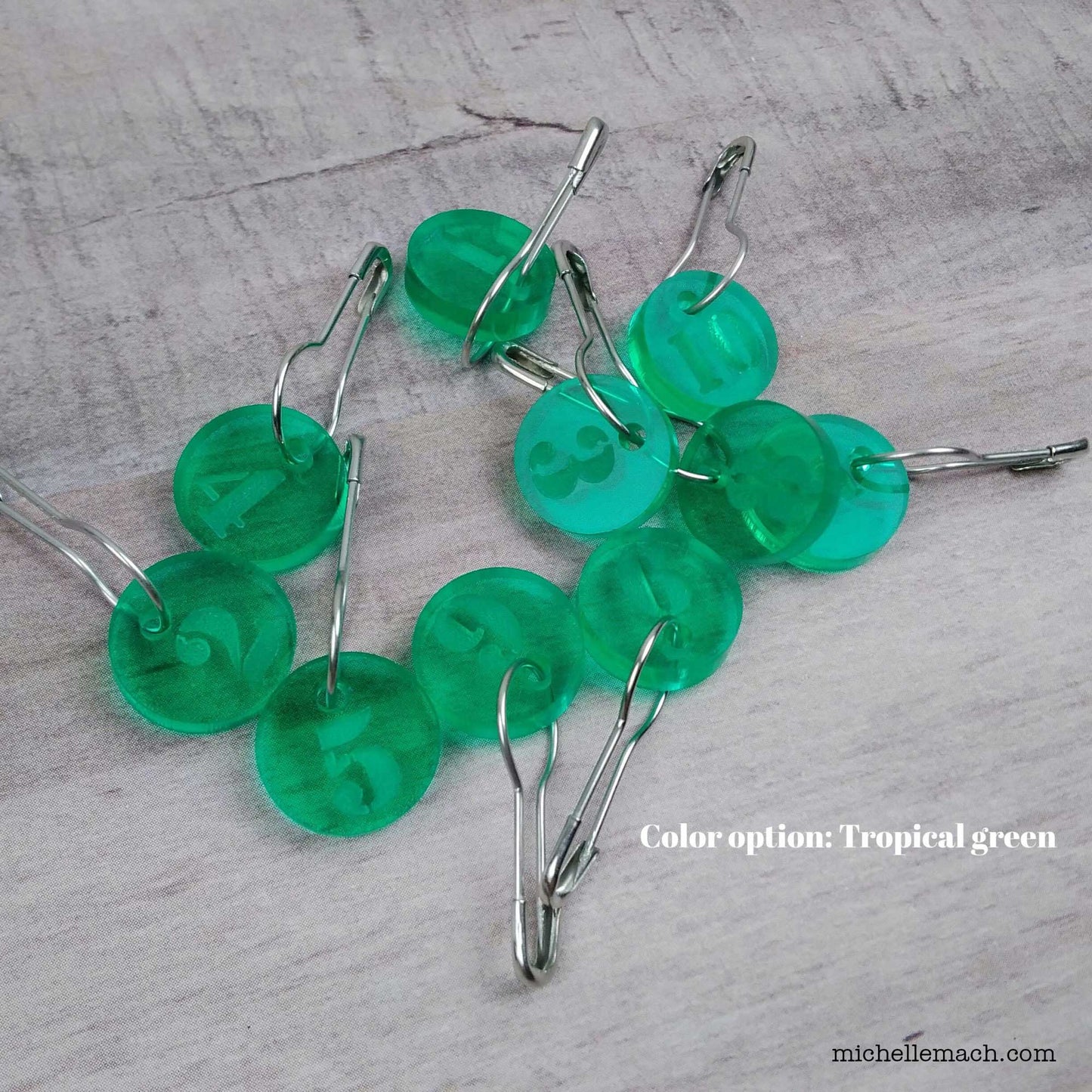 1-10 Number Stitch Markers for Knitting or Crochet (Set of 10)