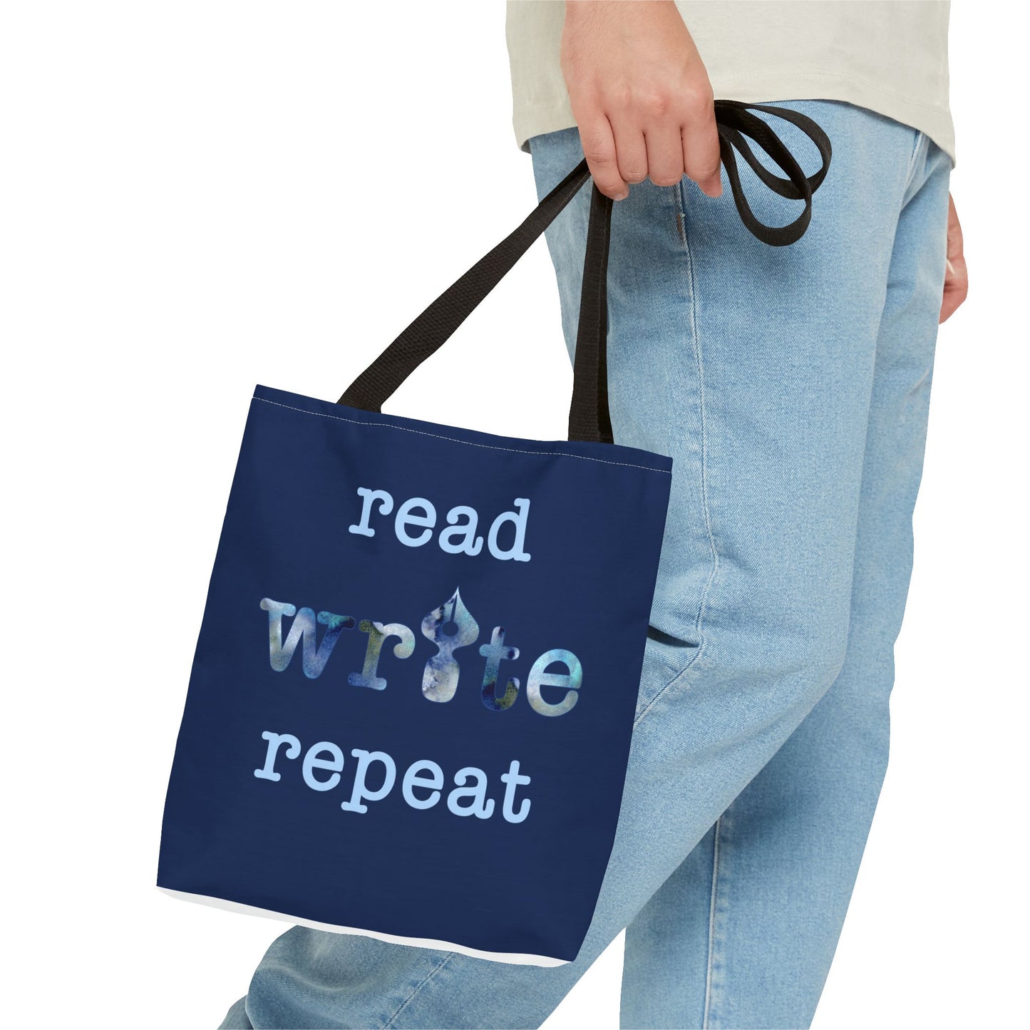 Read Write Repeat Tote Bag