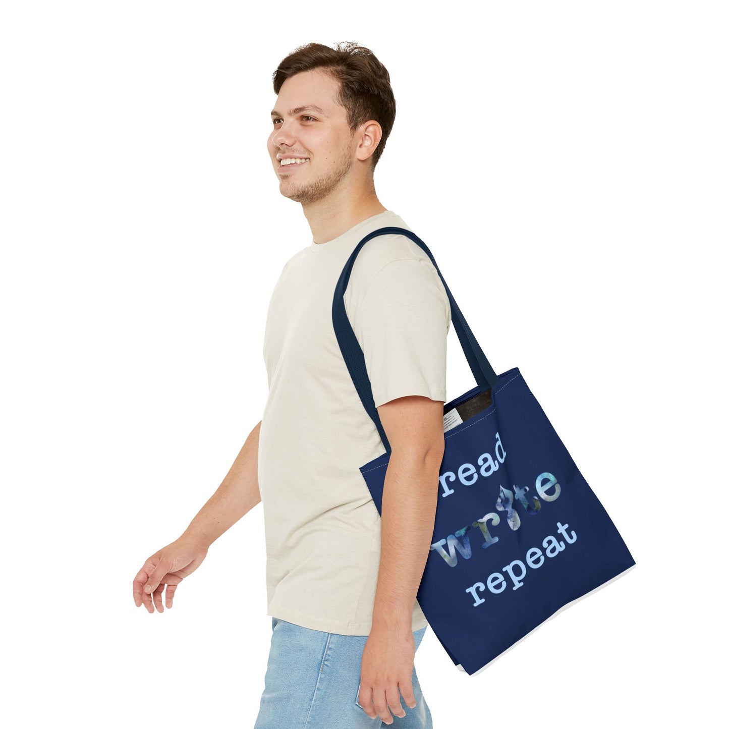 Read Write Repeat Tote Bag