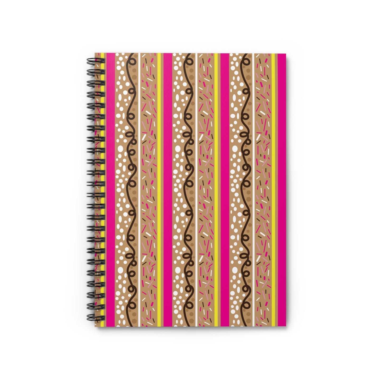 Frosting Stripes Spiral Notebook with Ruled Lines