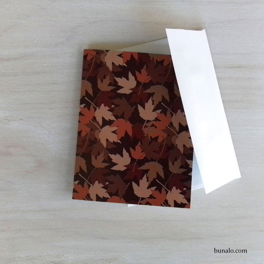 Fall Maple Leaf Card