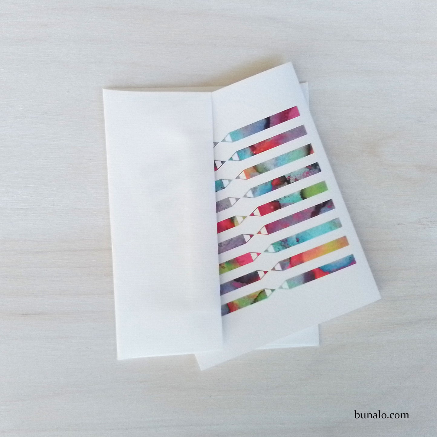 Colorful Pencils Note Card