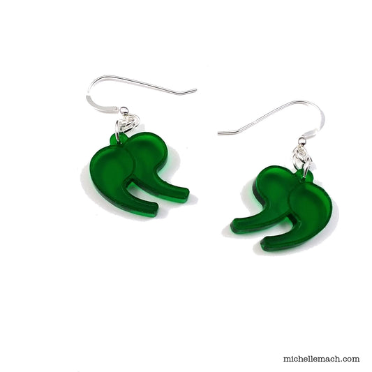 Quotation Mark Earrings