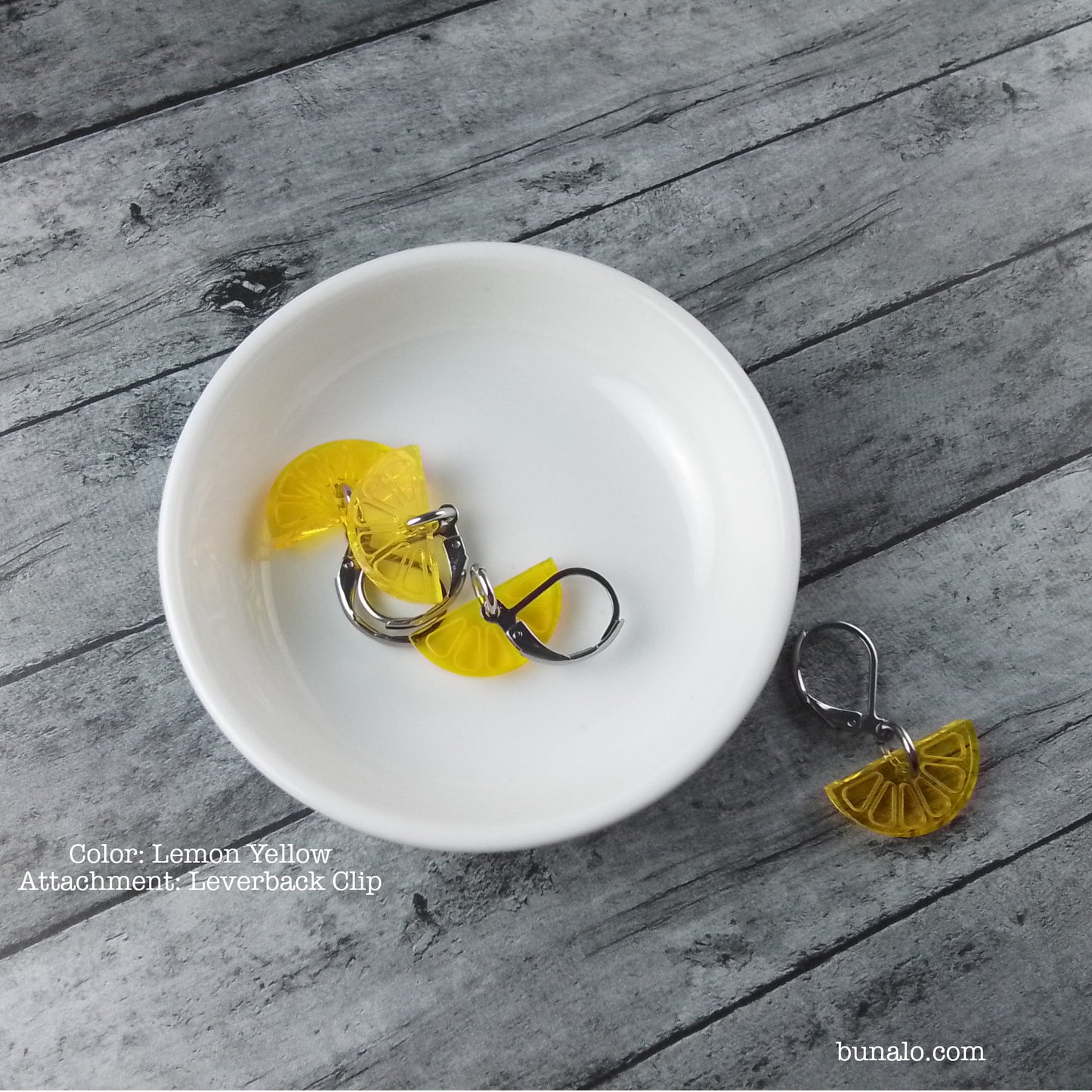 Citrus Slice (Lemon, Lime, Orange) Stitch Markers (Set of 4)