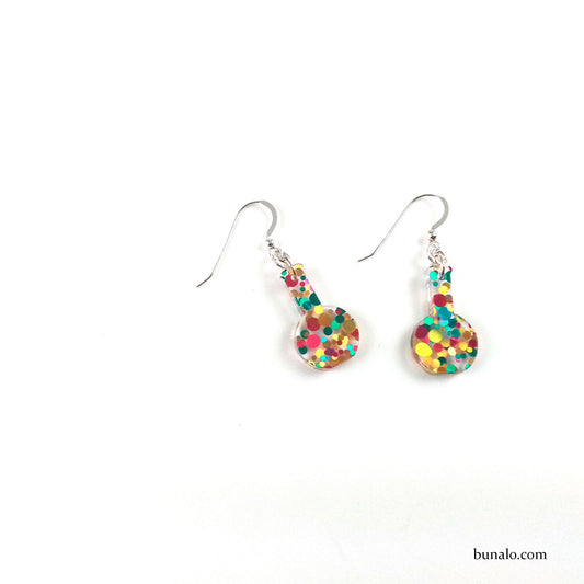 Florence Flask Earrings - Colorful Party Edition