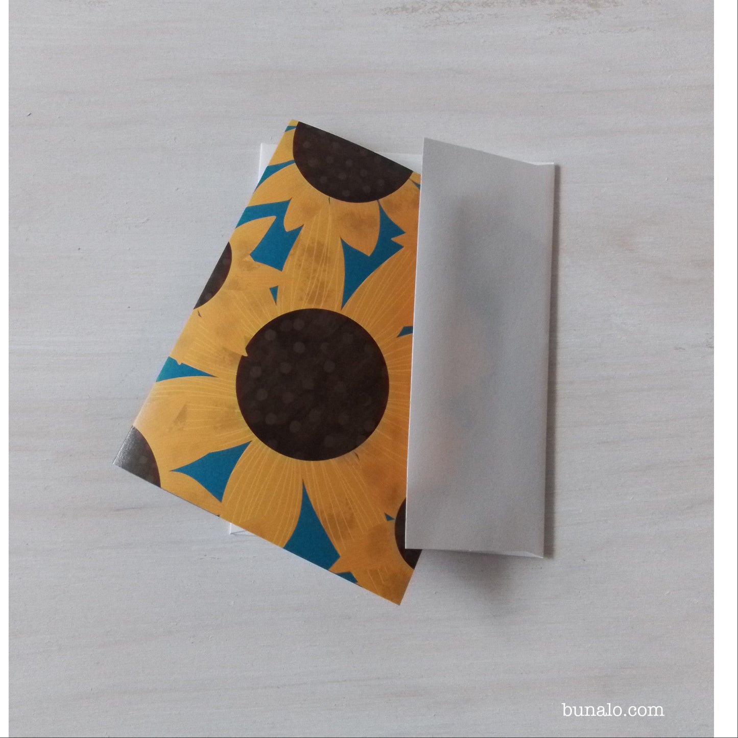 Sunflower notecards with original illustration by Michelle Mach